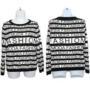 New York & Company Fashion Moda Crewneck Long Sleeve Pullover Sweater Size XXL